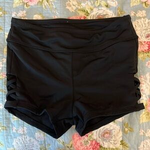 Black swim boy shorts